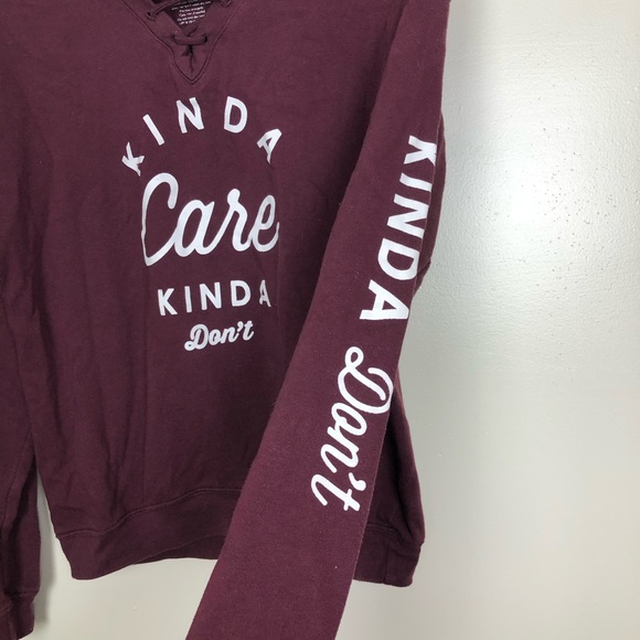 ✨”Kinda Care, Kinda Don’t” Sweater✨ - Picture 4 of 6